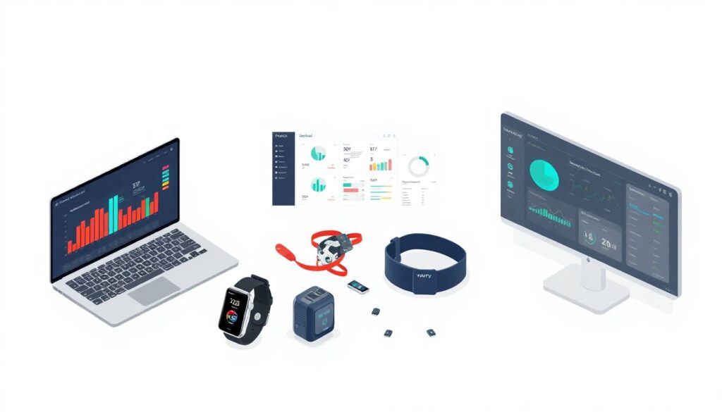 Использование цифровых инструментов в тренировочном процессе - иллюстрация