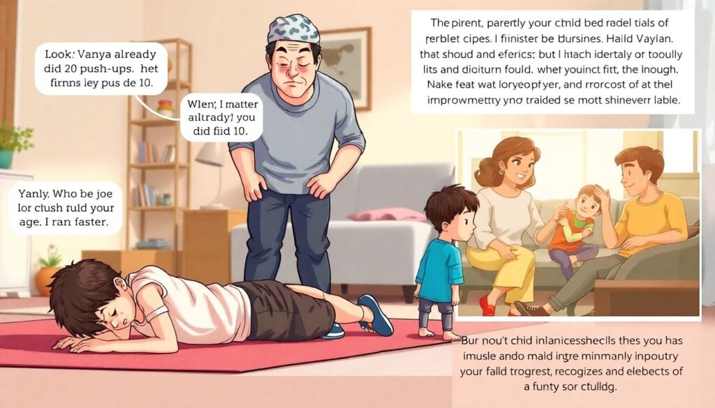 Секреты семейного спорта: как вовлечь ребенка в регулярные тренировки - иллюстрация