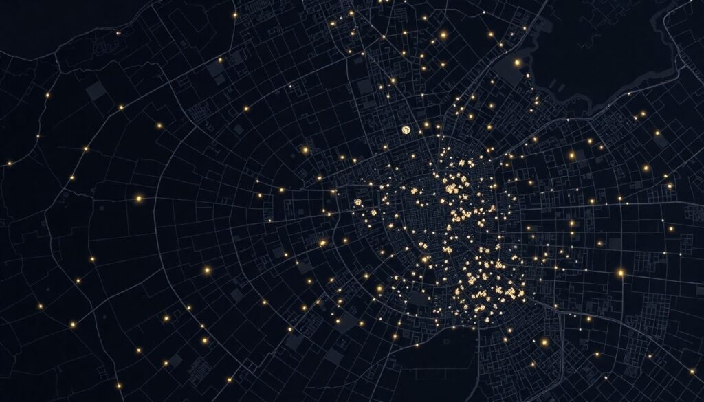 География спортивной инфраструктуры в регионе: карта объектов - иллюстрация