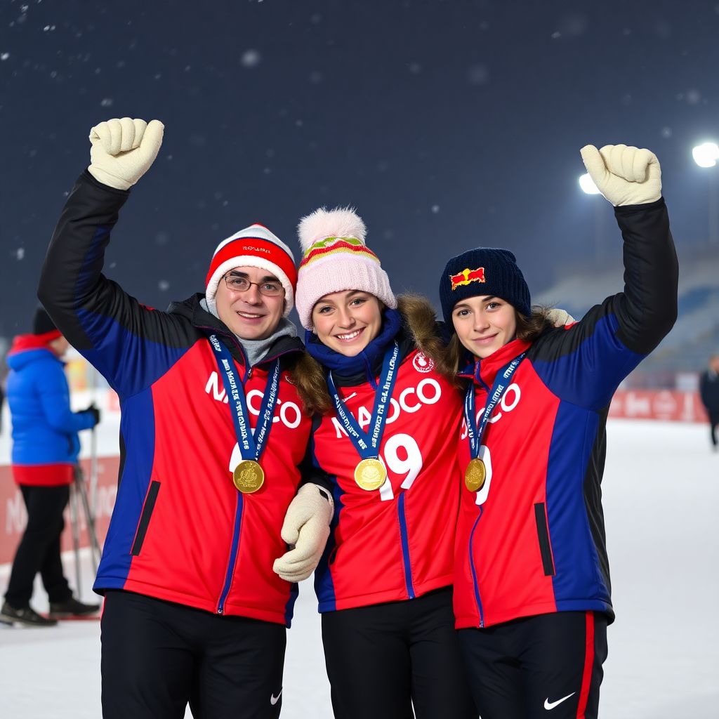 Московская область доминирует в смешанной эстафете ЧР по биатлону в Тюмени